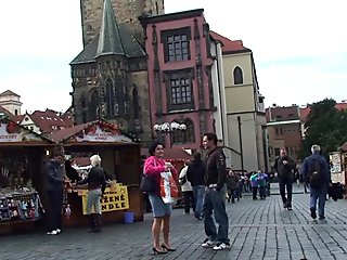 Young dude picks up hairy old in Prague