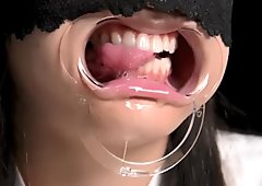 Lidah fetis ebony, lidah fetis mulut, lidah fetis india